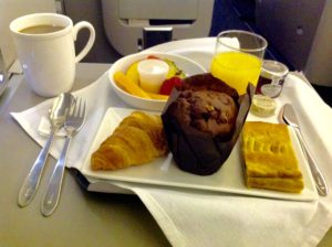 british airways, club world, breakfast