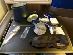 Polaris, Business Class, Boeing 767, Amenity Kit