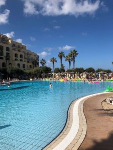 hilton malta, pool area