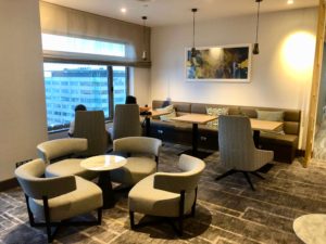 hilton, diagonal mar, barcelona, executive lounge, seating area