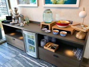 snack buffet, executive lounge, hilton diagonal mar, barcelona