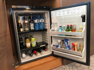 mini bar, junior suite, hilton, barcelona