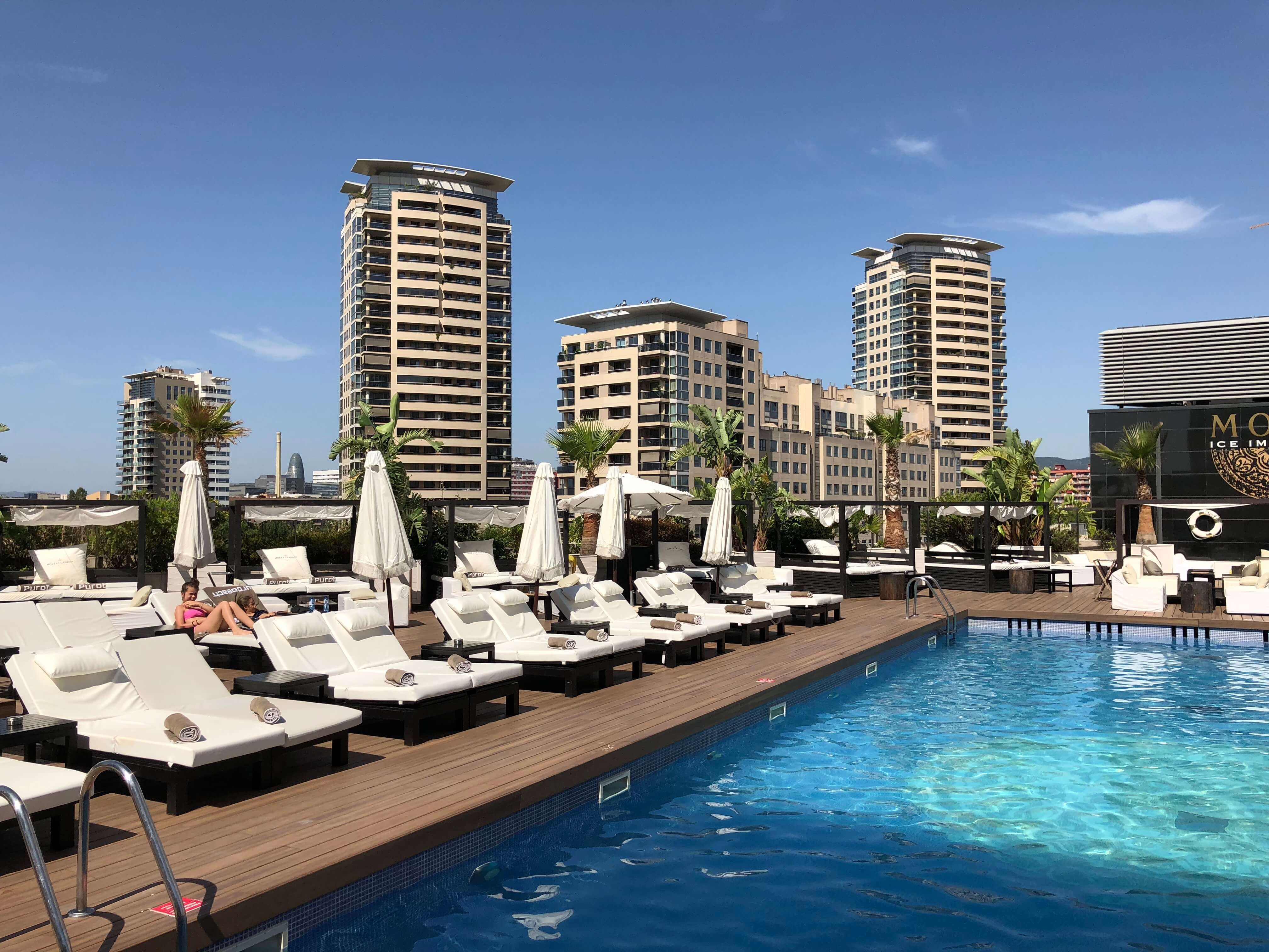 Hilton Diagonal Mar Barcelona Hotels Review Pool Area Upon Boarding