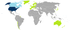 ESTA, Countries, Map, USA, Guide, Visa