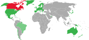 Canada, eTA, Guide, Countries, Map