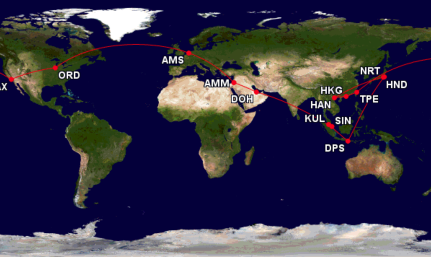 Trip Intro: Around The World on Frequent Flyer Miles