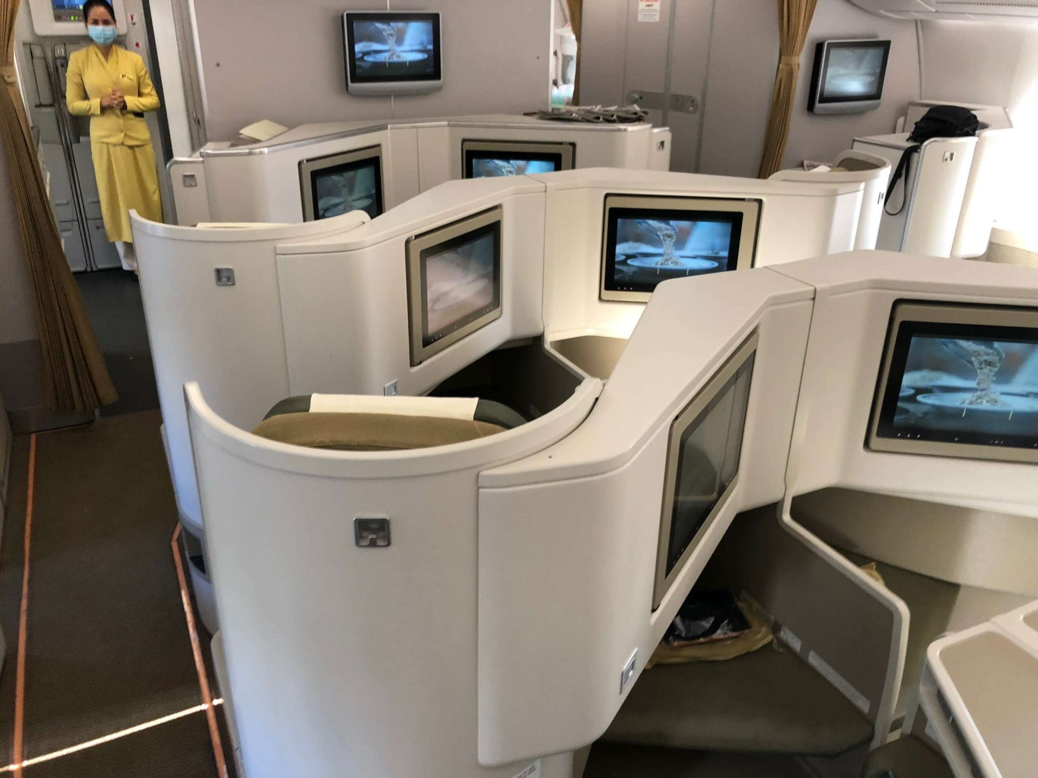 Review Vietnam Airlines A350 Business Class Upon Boarding