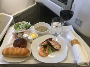 Vietnam Airlines, A350, Business Class, Dinner