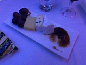 KLM, World Business Class, Dreamliner, Cheese Platter