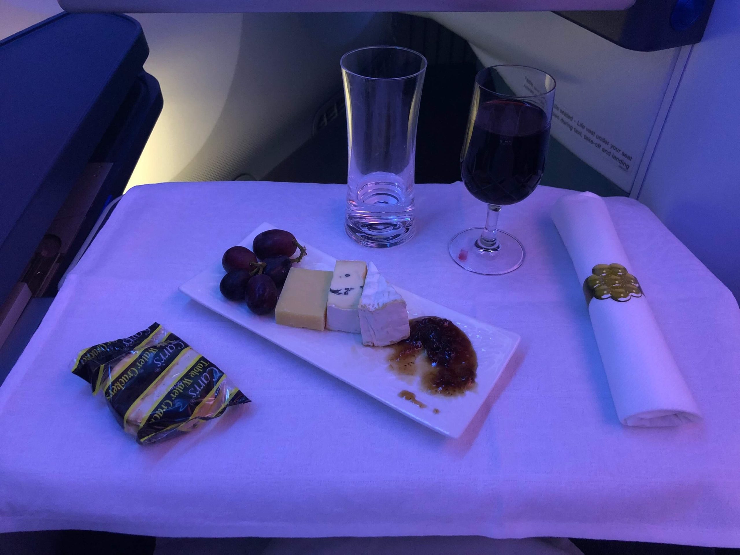KLM, World Business Class, Dreamliner, Dessert