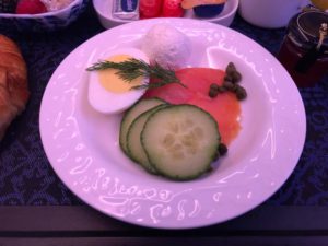 KLM, World Business Class, Dreamliner, Review, Breakfast