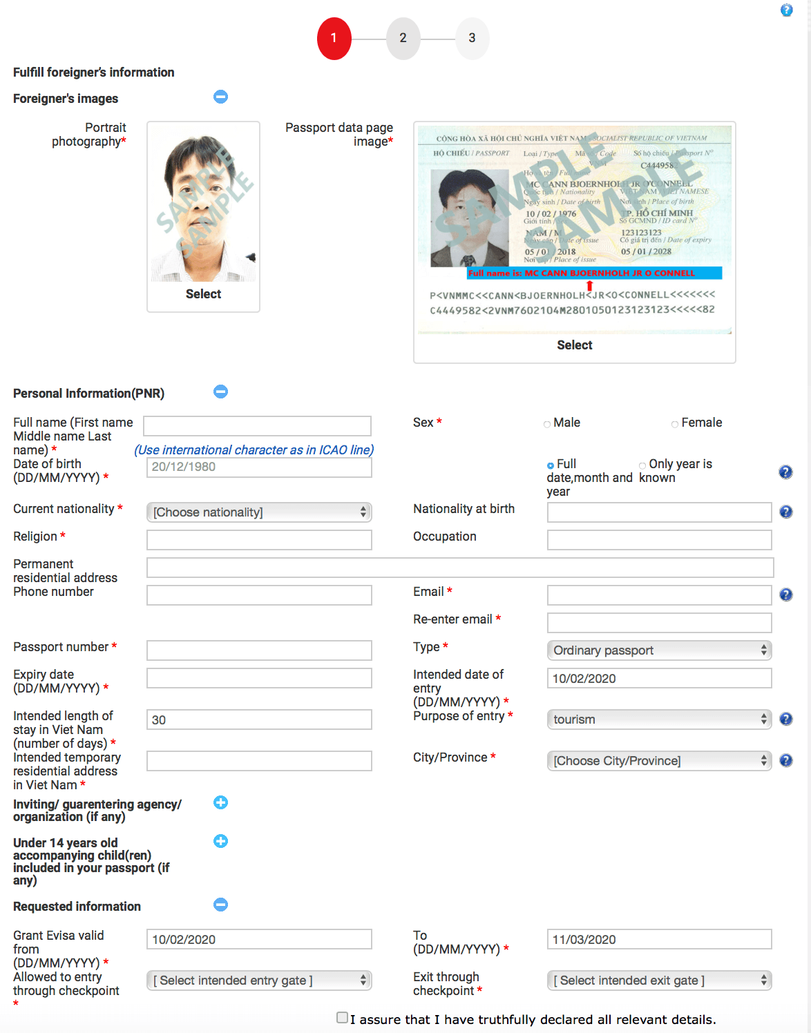 Application Vietnam E Visa Upon Boarding 9293