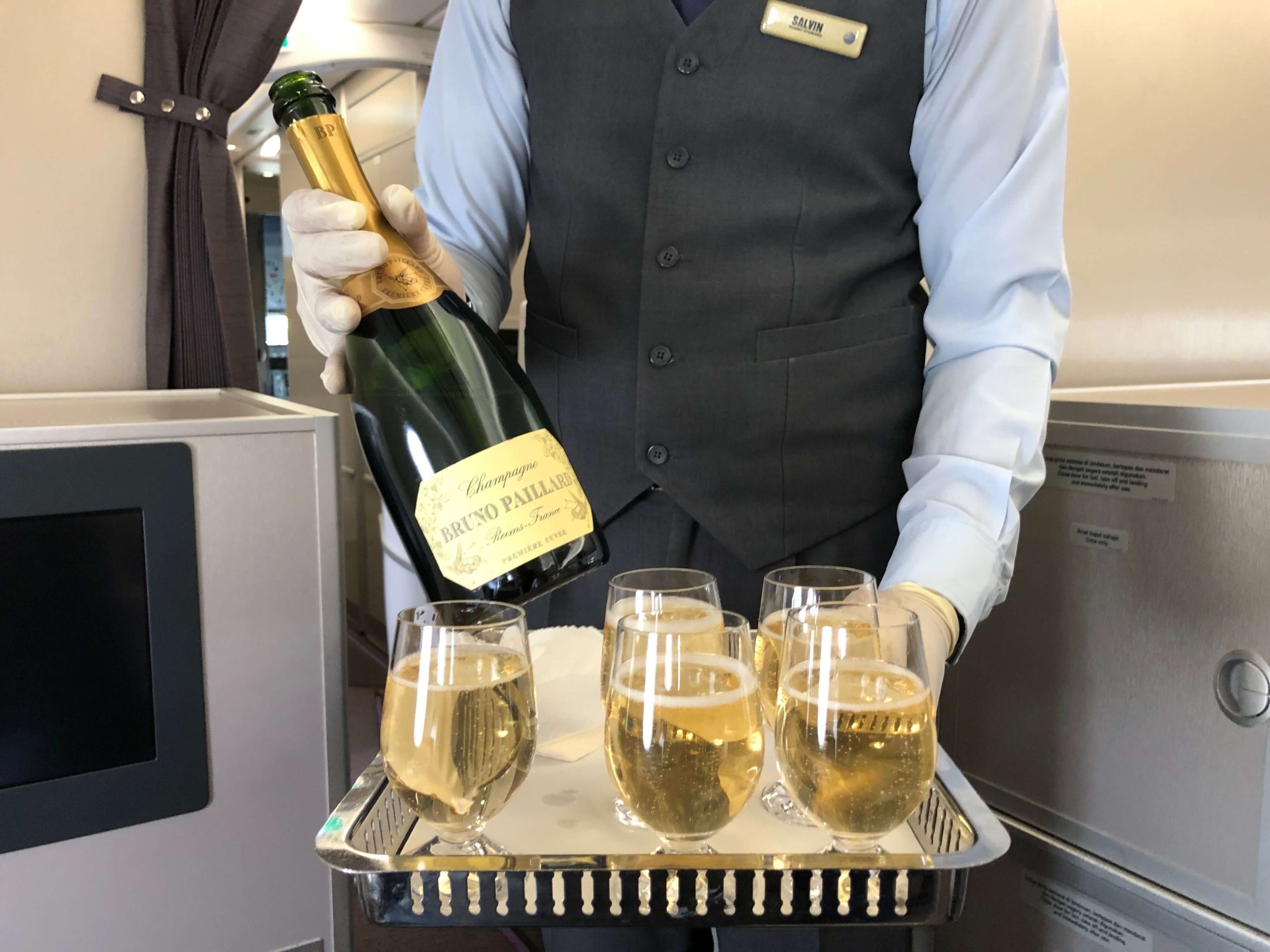 Malaysia Airlines A350 Business Class Champagne